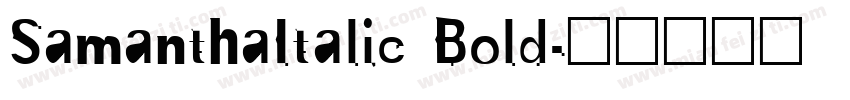SamanthaItalic Bold字体转换